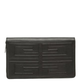 ジバンシー 4G ラウンドファスナー 長財布 ブラック レザー メンズ Givenchy 【中古】