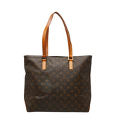 ルイ ヴィトン モノグラム カバ メゾ トートバッグ ショルダーバッグ M51151 ブラウン PVC レザー レディース LOUIS VUITTON 【中古】