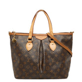 ルイ ヴィトン モノグラム パレルモPM ハンドバッグ ショルダーバッグ 2WAY M40145 ブラウン PVC レザー レディース LOUIS VUITTON 【中古】