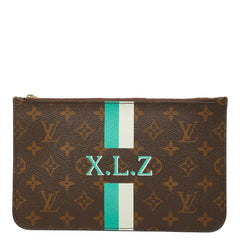 ルイ ヴィトン モノグラム ネヴァーフル付属品 ポーチ ミニクラッチバッグ ブラウン PVC レザー レディース LOUIS VUITTON 【中古】