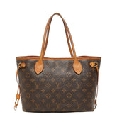 ルイ ヴィトン モノグラム ネヴァーフルPM トートバッグ ハンドバッグ M40155 ブラウン PVC レザー レディース LOUIS VUITTON 【中古】