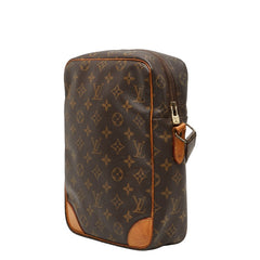 ルイ ヴィトン モノグラム ダヌーブGM 斜め掛け ショルダーバッグ M45262 ブラウン PVC レザー レディース LOUIS VUITTON 【中古】