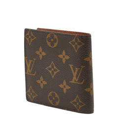 ルイ ヴィトン モノグラム ポルトフォイユ マルコ 二つ折り財布 M61675 ブラウン PVC レザー レディース LOUIS VUITTON 【中古】