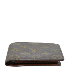 ルイ ヴィトン モノグラム ポルトビエ カルトクレディ モネ 二つ折り財布 M61665 ブラウン PVC レディース LOUIS VUITTON 【中古】