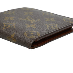 ルイ ヴィトン モノグラム ポルトビエ カルトクレディ モネ 二つ折り財布 M61665 ブラウン PVC レディース LOUIS VUITTON 【中古】