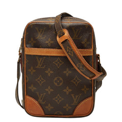 ルイ ヴィトン モノグラム ダヌーブ 斜め掛け ショルダーバッグ M45266 ブラウン PVC レザー レディース LOUIS VUITTON 【中古】