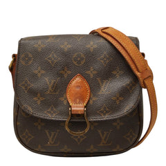 ルイ ヴィトン モノグラム ミニ サンクルー ショルダーバッグ M51244 ブラウン PVC レザー レディース LOUIS VUITTON 【中古】