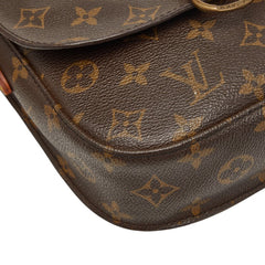 ルイ ヴィトン モノグラム ミニ サンクルー ショルダーバッグ M51244 ブラウン PVC レザー レディース LOUIS VUITTON 【中古】