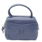 ロエベ アナグラム ハンドバッグ ブルー レザー レディース LOEWE 【中古】