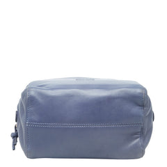 ロエベ アナグラム ハンドバッグ ブルー レザー レディース LOEWE 【中古】
