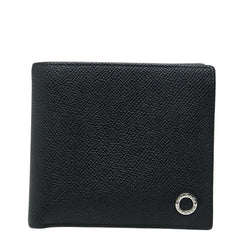 ブルガリ 二つ折り財布 30396 ブラック レザー メンズ BVLGARI 【中古】