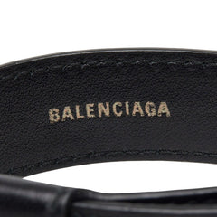 バレンシアガ PARTY パーティー ブレスレット ブラック レザー メンズ BALENCIAGA 【中古】
