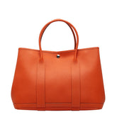 エルメス ガーデンパーティーPM トートバッグ ハンドバッグ カプシーヌ オレンジ カントリー レディース HERMES 【中古】