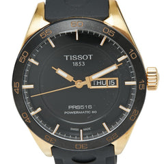 ティソ PRS516 腕時計 T100.430.36.051.00 自動巻き ブラック文字盤 ステンレススチール メンズ TISSOT 【中古】