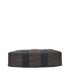 エルメス エールライン トートPM トートバッグ ハンドバッグ グレー キャンバス レディース HERMES 【中古】