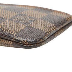ルイ ヴィトン ダミエ ポシェット クレ コインケース キーケース N62658 ブラウン PVC レザー レディース LOUIS VUITTON 【中古】
