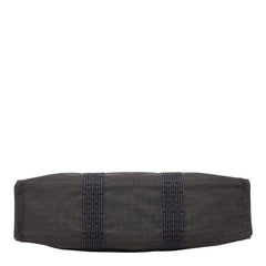 エルメス エールライン トートMM トートバッグ ハンドバッグ グレー キャンバス レディース HERMES 【中古】