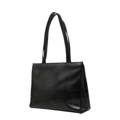 サルヴァトーレフェラガモ ヴァラリボン トートバッグ ショルダーバッグ ブラック レザー レディース Salvatore Ferragamo 【中古】