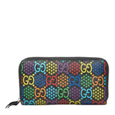 グッチ GGサイケデリック ラウンドファスナー 長財布 601079 マルチカラー PVC レザー レディース GUCCI 【中古】