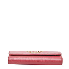 プラダ 6連 キーケース 1PG222 ピンク サフィアーノレザー レディース PRADA 【中古】