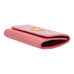 プラダ 6連 キーケース 1PG222 ピンク サフィアーノレザー レディース PRADA 【中古】