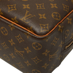 ルイ ヴィトン モノグラム ドーヴィル ハンドバッグ M47270 ブラウン PVC レザー レディース LOUIS VUITTON 【中古】
