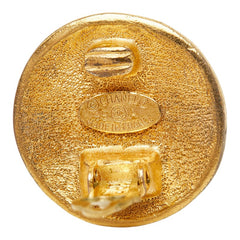 シャネル ヴィンテージ ロゴ イヤリング 95A ゴールド メッキ GP レディース CHANEL 【中古】