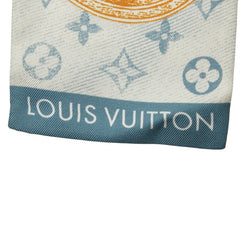 ルイ ヴィトン バンドー マル メルヴェイユーズ スカーフ M77179 ブルー系 シルク レディース LOUIS VUITTON 【中古】