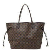 ルイ ヴィトン ダミエ ネヴァーフルMM トートバッグ ショルダーバッグ N51105 ブラウン PVC レザー レディース LOUIS VUITTON 【中古】