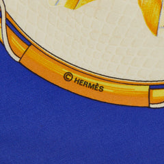 エルメス カレ90 FARANDOLE プロヴァンス地方の踊り スカーフ 大判 マルチカラー シルク レディース HERMES 【中古】