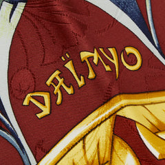 エルメス カレ90 DAIMYO PRINCES DU SOLEIL LEVANT 大名 日出る国の皇子 スカーフ レッド マルチカラー レディース HERMES 【中古】