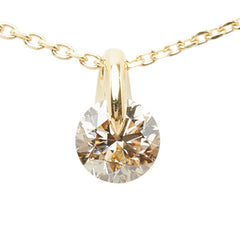 K18YG イエローゴールド ダイヤ0.31ct ペンダント ネックレス レディース 【中古】