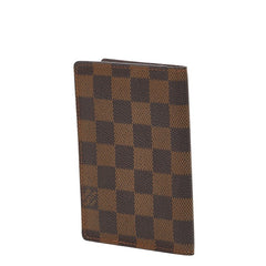 ルイ ヴィトン ダミエ クーヴェルテュール パスポール パスポートケース N60189 ブラウン PVC レザー レディース LOUIS VUITTON 【中古】