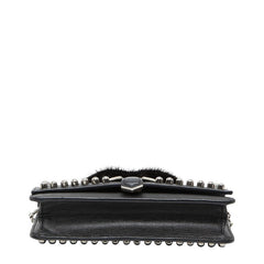 フェンディ カーリト スタッズ チェーンウォレット ショルダーバッグ 8M0346 ブラック マルチカラー レザー ファー レディース FENDI 【中古】