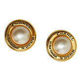 シャネル ロゴ 31 Rue Cambon イヤリング ゴールド メッキ フェイクパール レディース CHANEL 【中古】