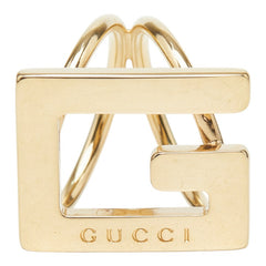 グッチ Gロゴ スカーフリング ゴールド メッキ レディース GUCCI 【中古】