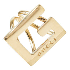 グッチ Gロゴ スカーフリング ゴールド メッキ レディース GUCCI 【中古】