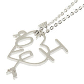 ディオール I LOVE DIOR ハート アロー ネックレス シルバー メタル レディース Dior 【中古】