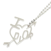 ディオール I LOVE DIOR ペンダント ネックレス シルバー メタル レディース Dior 【中古】