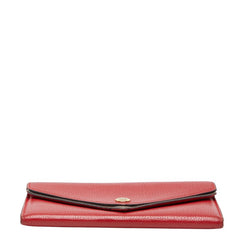 ルイ ヴィトン モノグラム ポルトフォイユドゥブル 長財布 M64317 レッド ブラウン レザー PVC レディース LOUIS VUITTON 【中古】