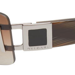 ブルガリ サングラス リムレス グラデーションレンズ 626 ブラウン ブラック プラスチック レディース BVLGARI 【中古】