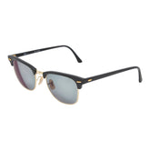 レイバン クラブマスター サングラス 偏光レンズ 度入り サーモント ブロー RB3016 ブラック プラスチック メンズ Ray-Ban 【中古】