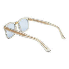 グッチ メガネ 眼鏡 サングラス 度入り カラーレンズ GG0182S クリア ゴールド プラスチック メンズ GUCCI 【中古】