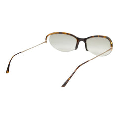 プラダ サングラス ハーフリム グラデーションレンズ SPR14C ブラウン プラスチック メタル レディース PRADA 【中古】