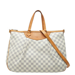 ルイ ヴィトン ダミエ シラクーサGM トートバッグ ショルダーバッグ 2WAY N41111 ホワイト PVC レザー レディース LOUIS VUITTON 【中古】