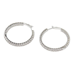 K18WG ホワイトゴールド ダイヤ1.12ct ピアス レディース 【中古】