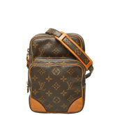 ルイ ヴィトン モノグラム アマゾン 斜め掛け ショルダーバッグ M45236 ブラウン PVC レザー レディース LOUIS VUITTON 【中古】