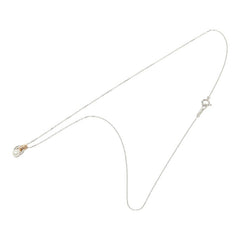 ヨンドシー Pt850 プラチナ K18YG イエローゴールド 真珠 アコヤパール4.1mm ペンダント ネックレス レディース 4℃ 【中古】
