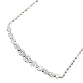 Pt900 プラチナ Pt850 プラチナ ダイヤ1.50ct アーチ型 ペンダント ネックレス レディース 【中古】