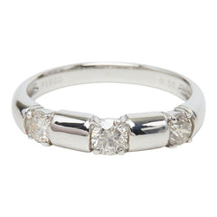 Pt900 プラチナ ダイヤ0.50ct リング 指輪 レディース 11号 【中古】